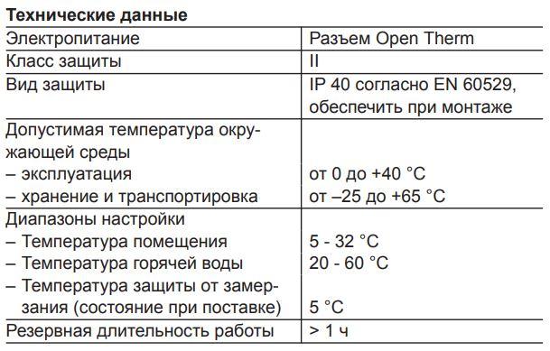 Модулируемый OpenTherm термостат для помещений Vitotrol 100 OT