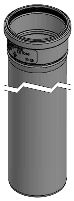 PPs труба дымохода длина 1,0 м D110 мм