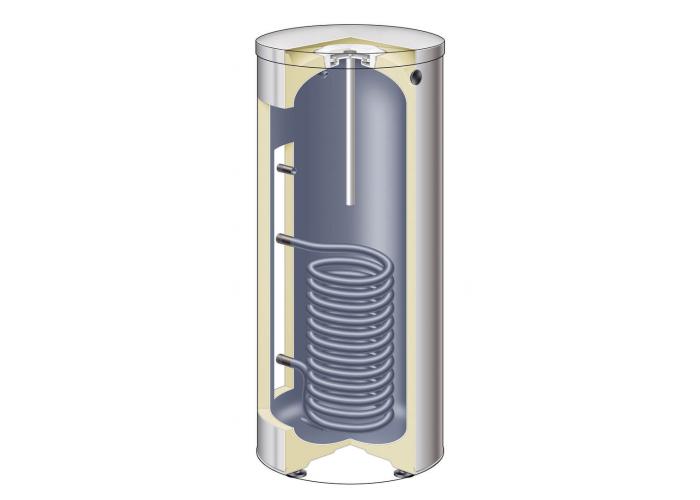 Емкостный водонагреватель серебристого цвета Vitocell 100-V тип CVAA, 160 л
